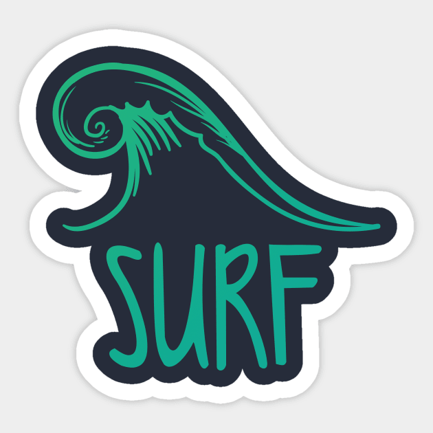 Surf Sticker by Lazarino